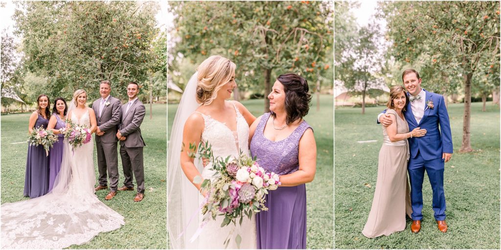 Shots of the bride and groom's wedding party and family after their gorgeous outdoor wedding ceremony in Albuquerque New Mexico, shot by local adventure wedding photographer, Shayla Cristine Photography.