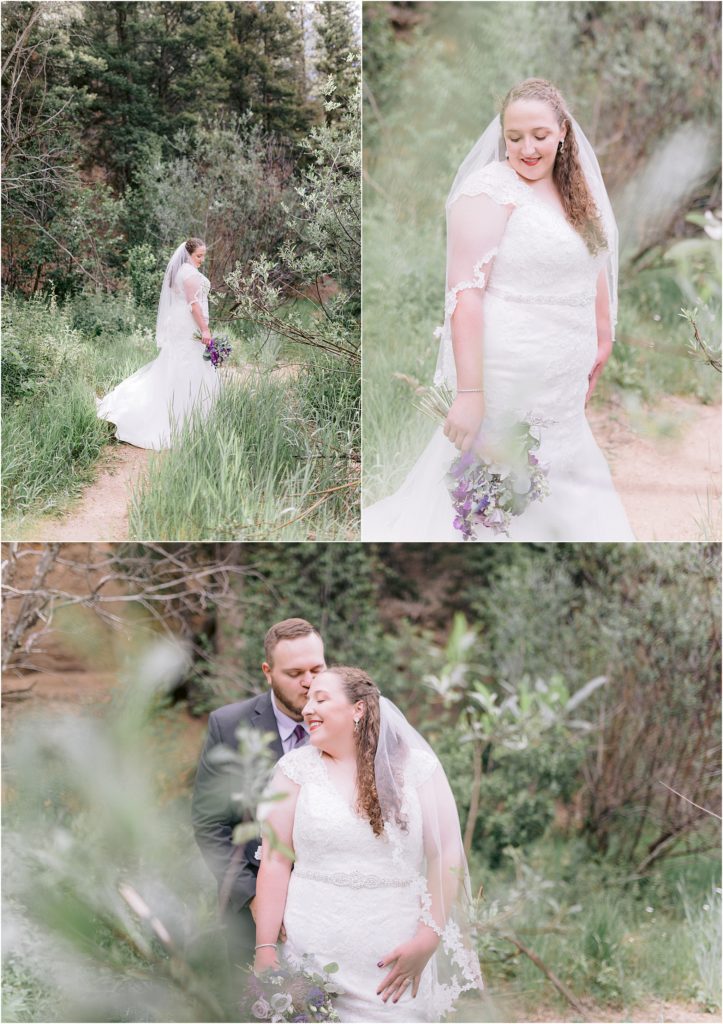 Some glamorous shots of the bride and her groom enjoying the natural light and outdoor photography captured by Albuquerque, New Mexico's best wedding photographer ever, Shayla Cristine Photography.